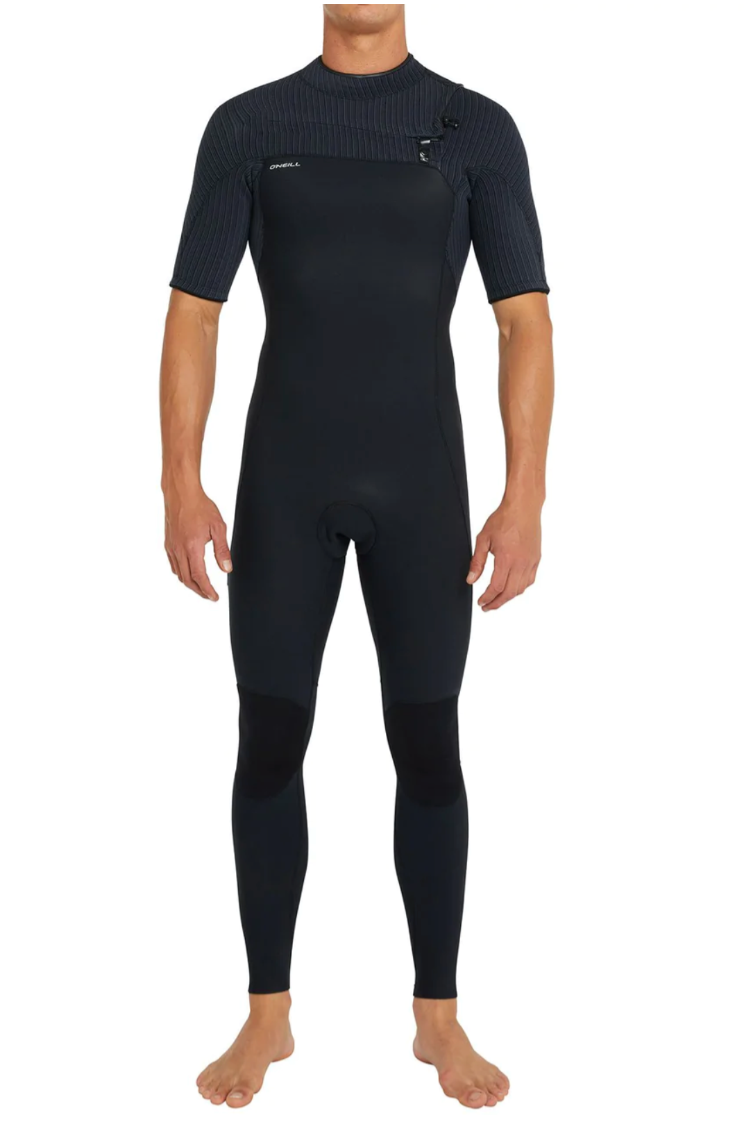 O'neill HyperFreak 2mm Short Arm Steamer Chest Zip Wetsuit - Black