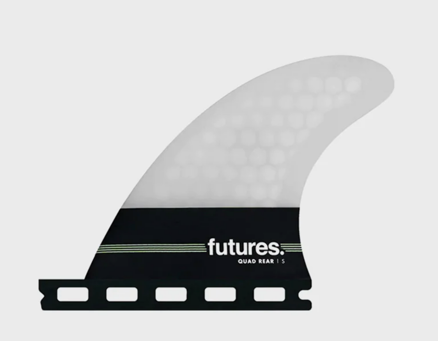 Neutral Quad Rears Fin Set - Grey