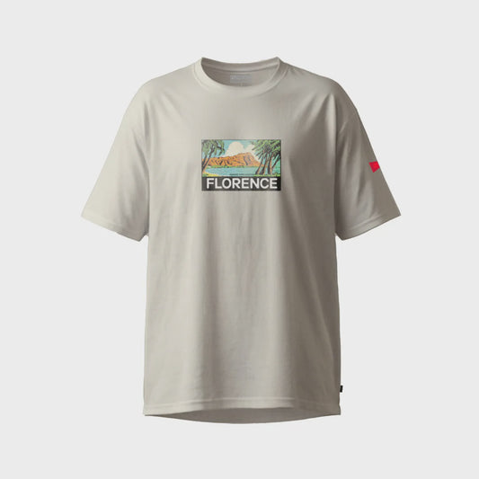 Florence Postcard T-Shirt - Off White