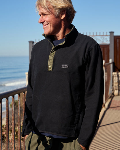Outerknown Blanket Snap Popover - Pitch Black