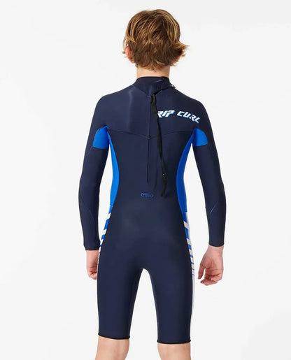 BOYS D/PATROL 2MM L/SL SPRING - NAVY