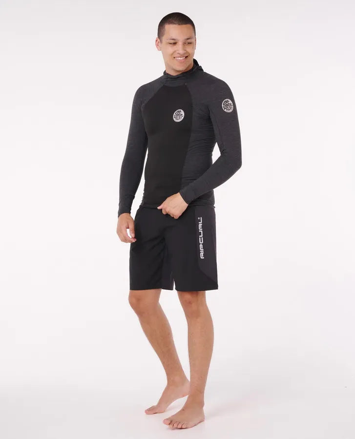 Ultimate Search Long Sleeve Hood Vest - Black