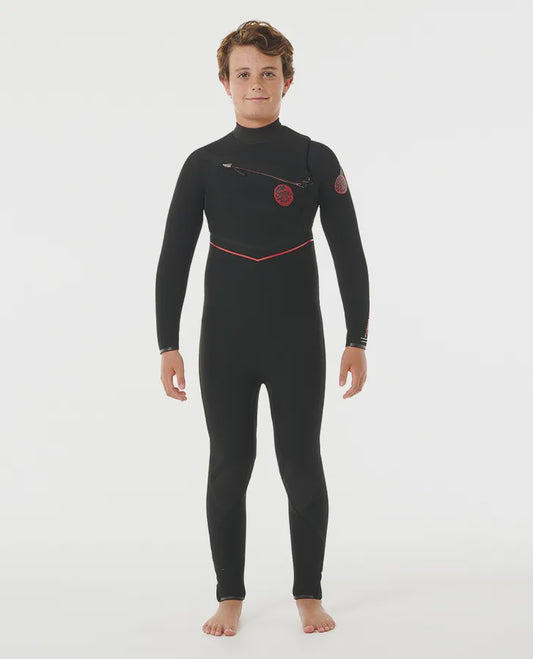 Kids F-Bomb Fusion 4/3 Chest Zip - Black