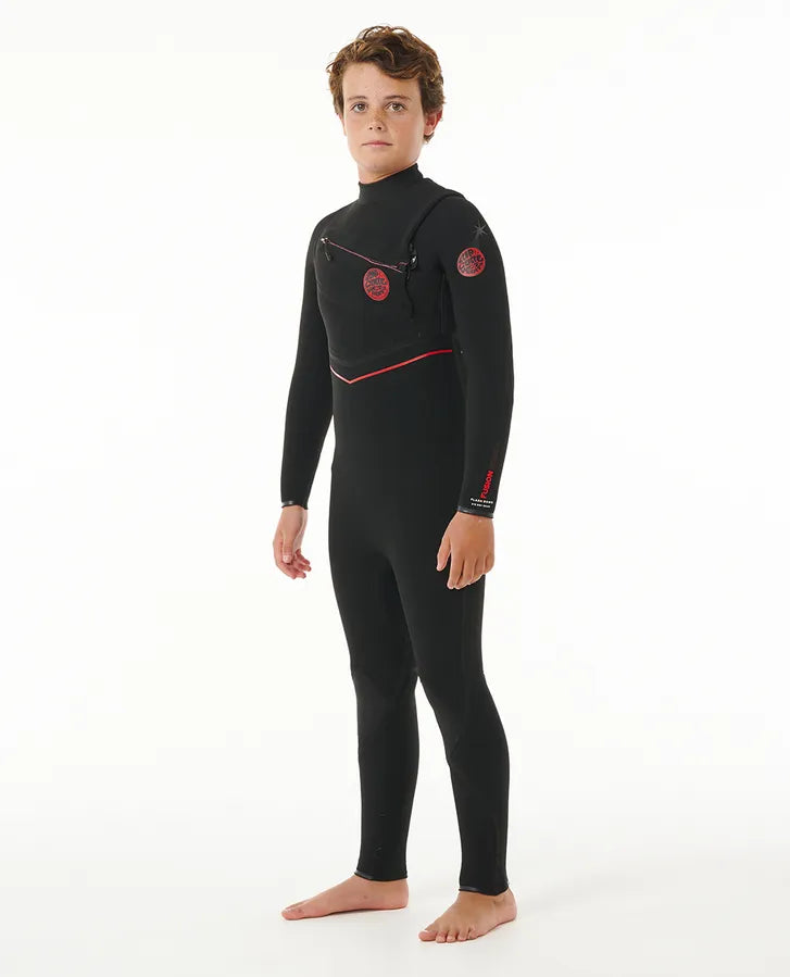 Kids F-Bomb Fusion 3/2 Chest Zip - Black