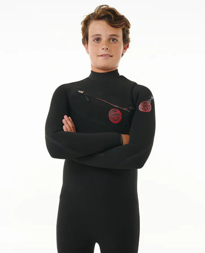 Kids F-Bomb Fusion 3/2 Chest Zip - Black