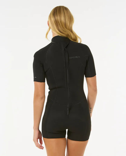 Rip Curl Womens Dawn Patrol 2/2 Short Sleeve Eco Springsuit - Black