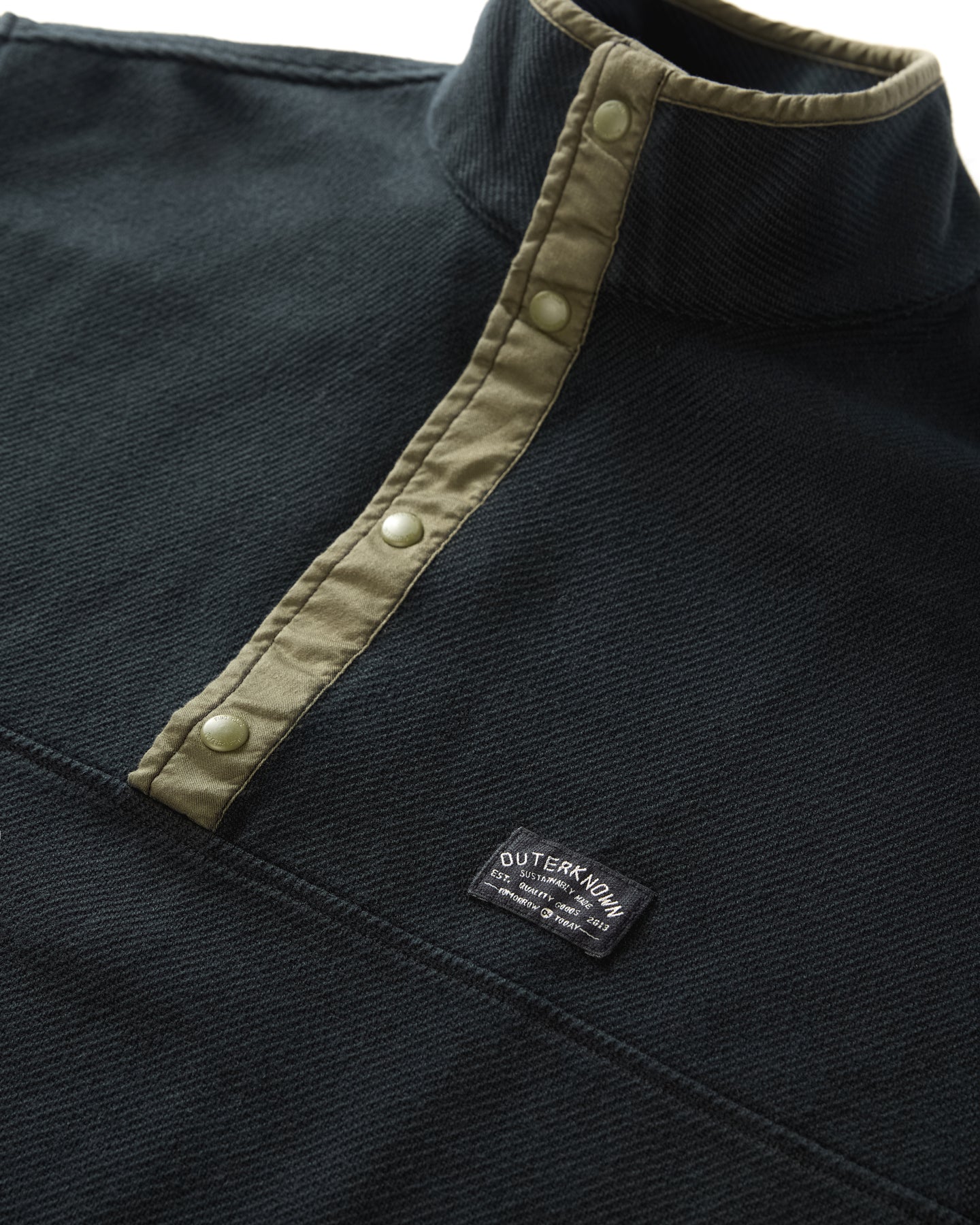 Outerknown Blanket Snap Popover - Pitch Black