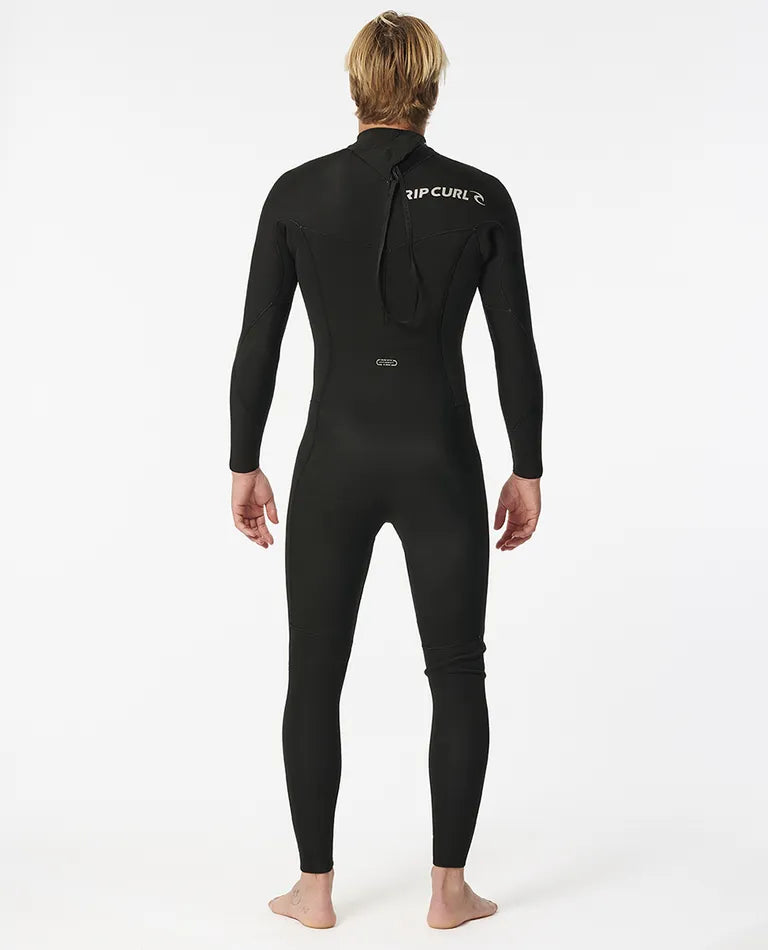 MEN'S DAWN PATROL 3/2MM BACK ZIP STEAMER - BLACK