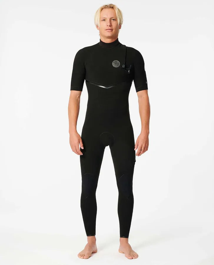 E-Bomb Zip Free 2/2 Short Sleeve Steamer Wetsuit - Black