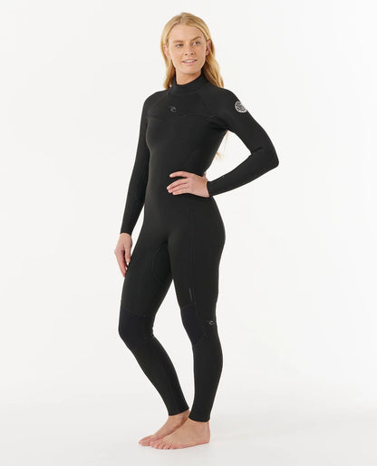 Rip Curl Womens Dawn Patrol 3/2mm Back Zip Wetsuit - Black