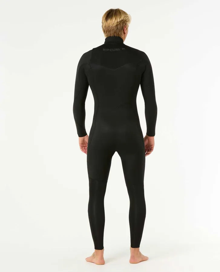 Men's Dawn Patrol 3/2mm Chest Zip Steamer Wetsuit - Black