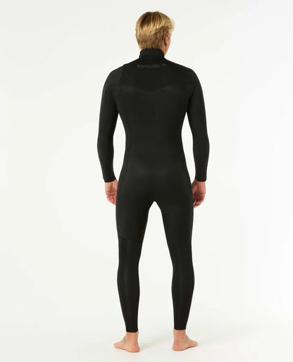 Men's Dawn Patrol 3/2mm Chest Zip Steamer Wetsuit - Black