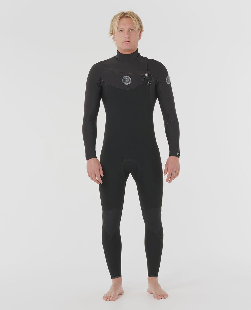 Rip Curl Men's Flashbomb 3/2 Chest Zip Fullsuit Wetsuit - Black
