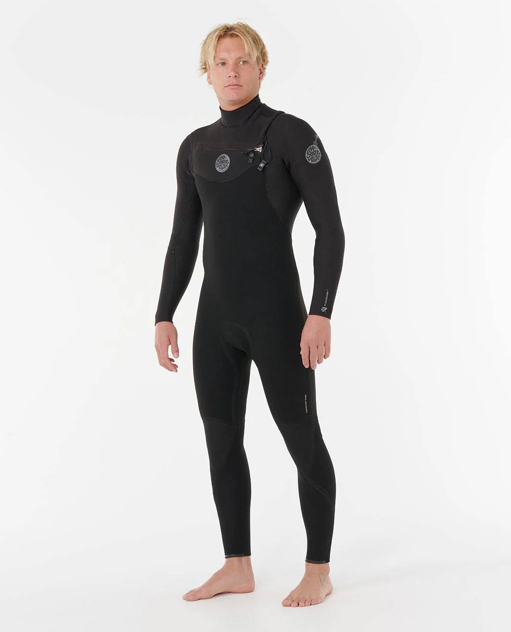 Rip Curl Men's Flashbomb 3/2 Chest Zip Fullsuit Wetsuit - Black