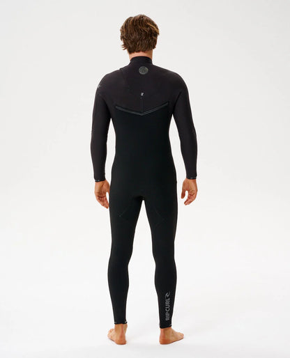 Rip Curl Men's E-Bomb 3/2 Chest Zip Wetsuit - Black