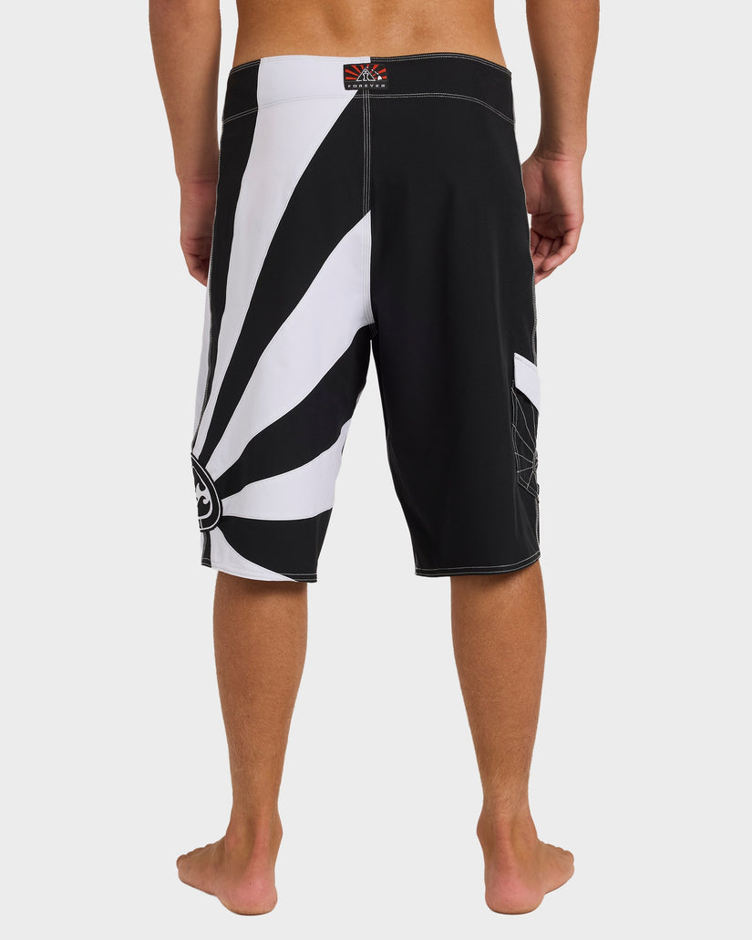 Billabong Mens A.I. Rising Sun Pro 22" Boardshort - Black White