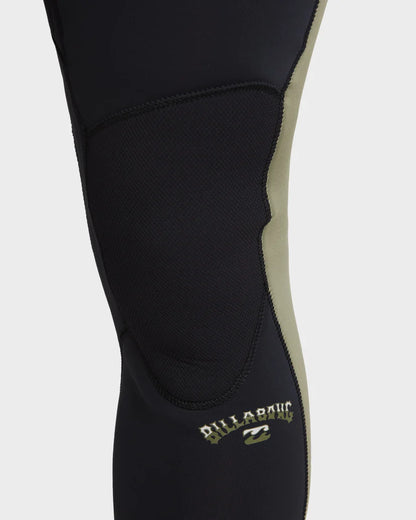 Mens 3/2mm Absolute Natural Chest Zip Steamer Wetsuit - Military