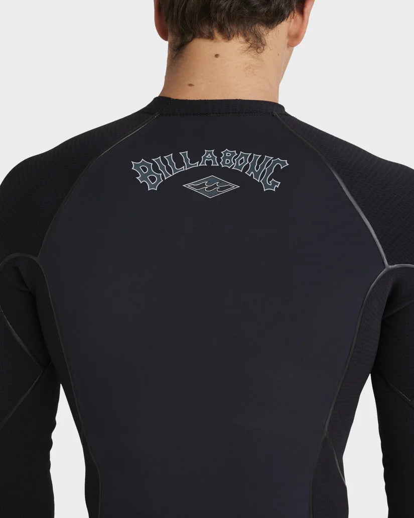 Mens 1/1mm Revolution Pro Long Sleeve Wetsuit Top - Black
