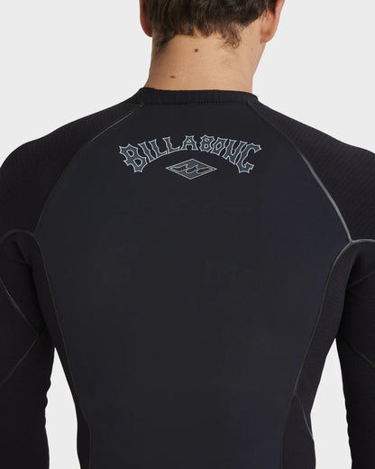 Mens 1/1mm Revolution Pro Long Sleeve Wetsuit Top - Black