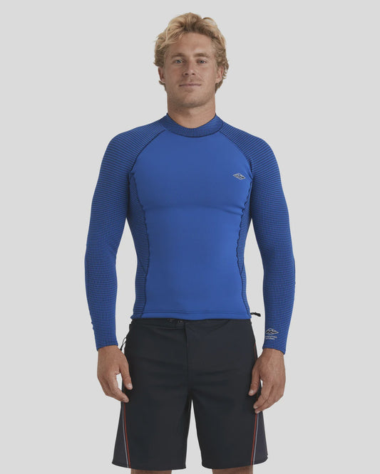 Mens 1mm Revolution Long Sleeve Wetsuit Top - Dark Cobalt