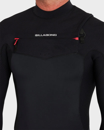 Billabong Mens 3/2mm Revolution Natural Chest Zip Steamer Wetsuit