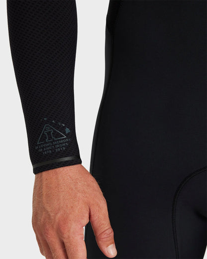 Billabong Mens 3/2mm Revolution Natural Chest Zip Steamer Wetsuit