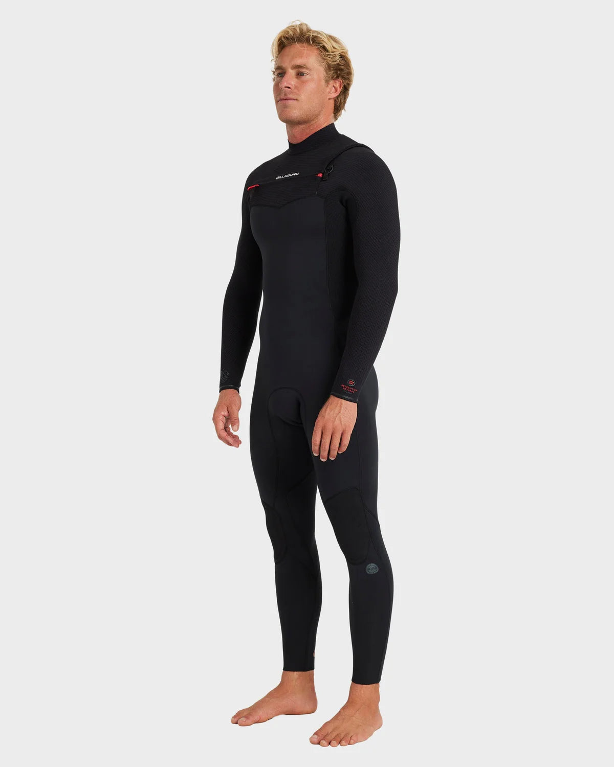 Billabong Mens 3/2mm Revolution Natural Chest Zip Steamer Wetsuit