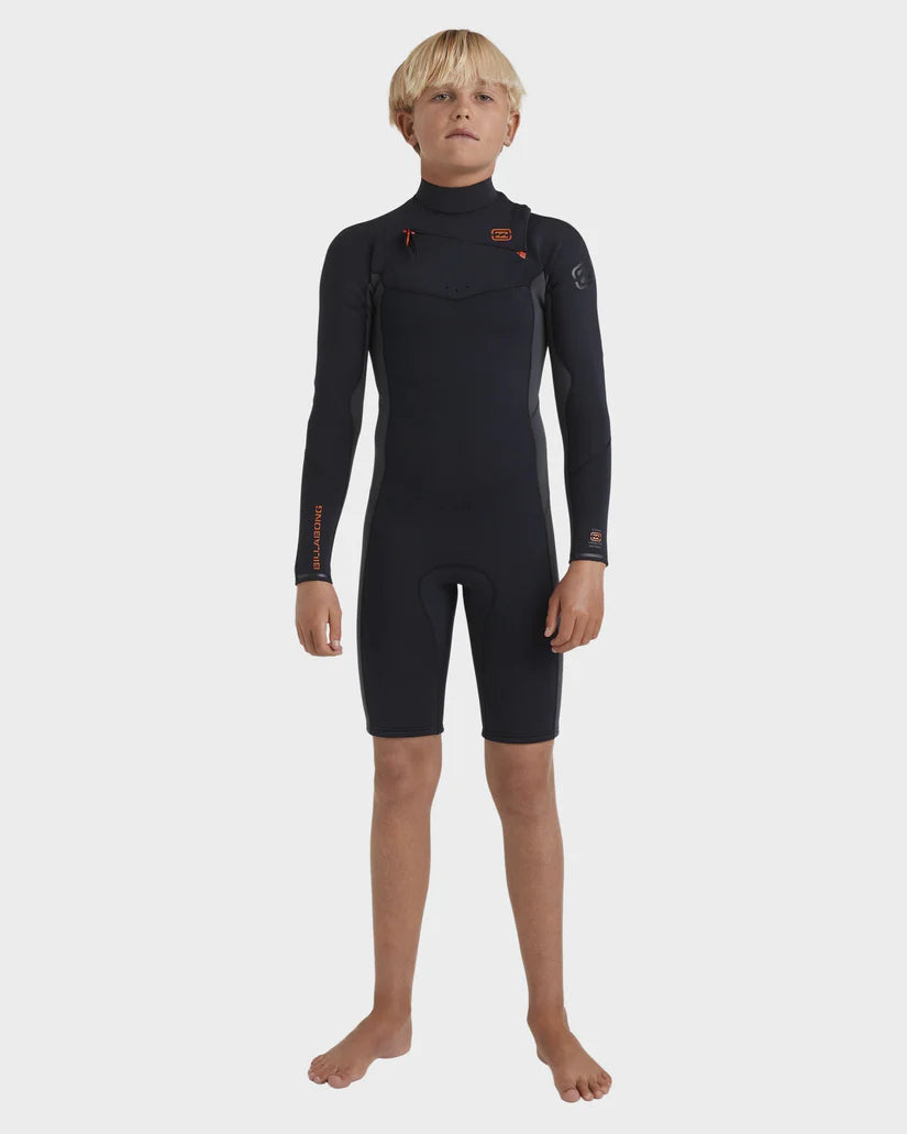 Boys 2/2mm Absolute Natural Long Sleeve Spring Suit Wetsuit - Graphite