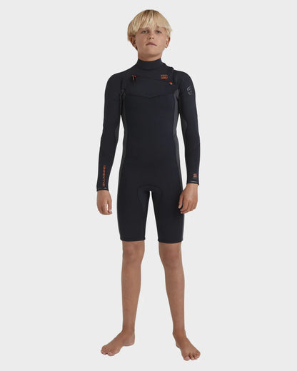 Boys 2/2mm Absolute Natural Long Sleeve Spring Suit Wetsuit - Graphite