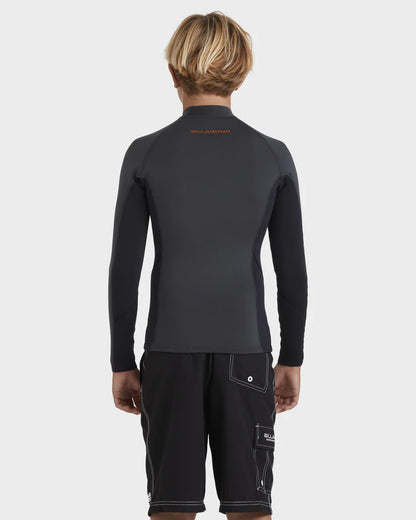 Billabong Boy's 1mm Absolute Natural Long Sleeve Wetsuit Top - Graphite
