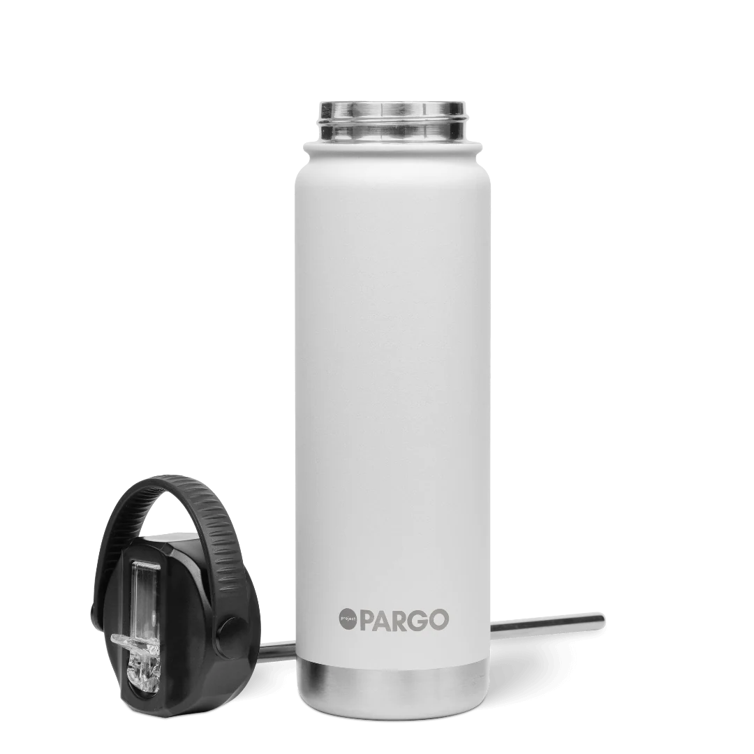 Project Pargo 750mL Insulated Bottle w/ Straw Lid - Bone White