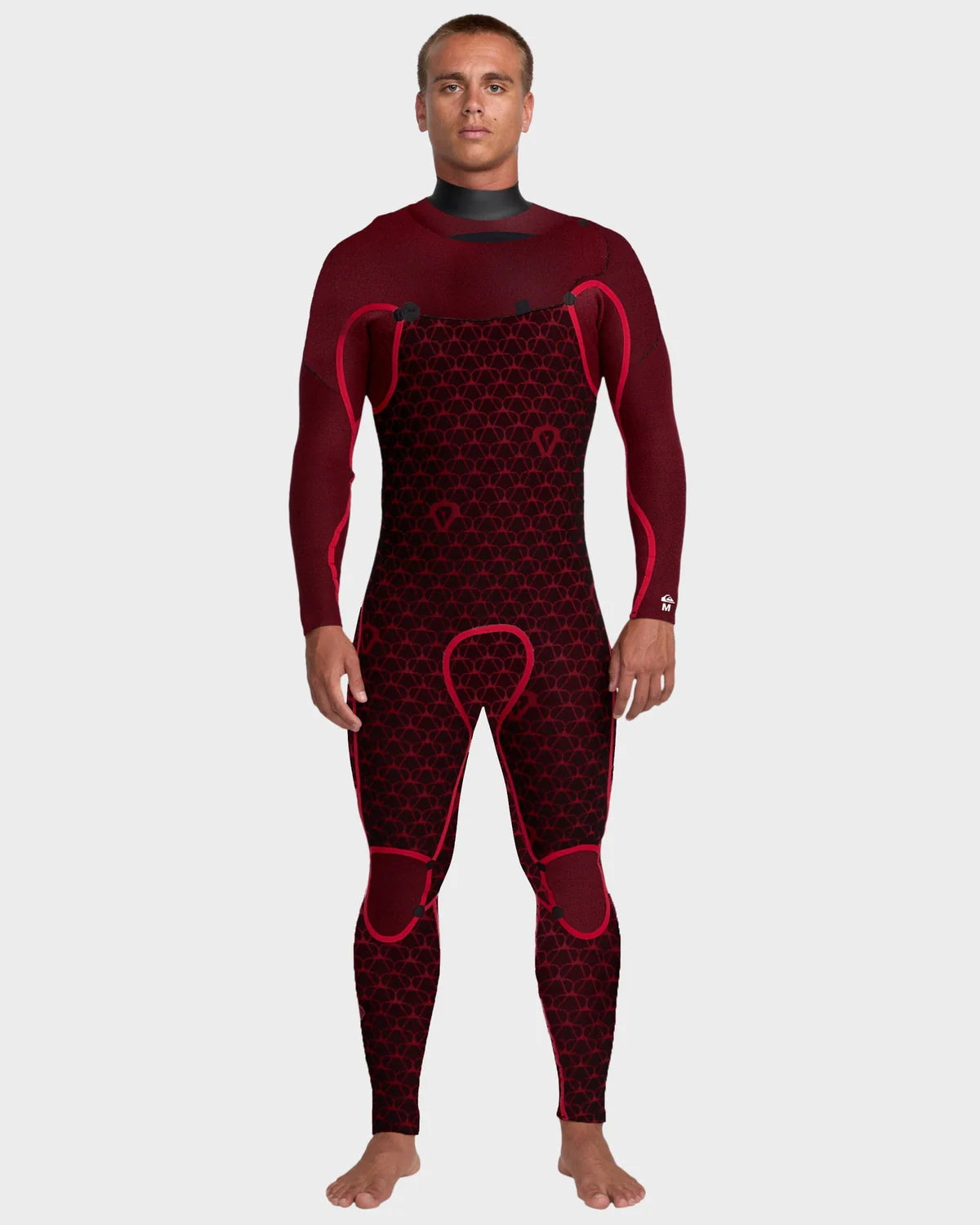 Quiksilver Men's 3/2mm Marathon Sessions Chest Zip Wetsuit