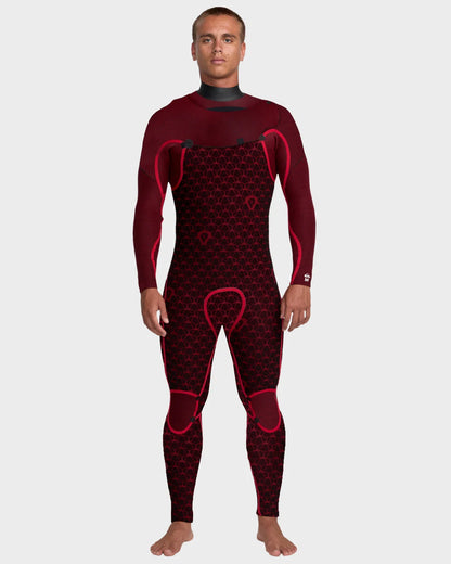 Quiksilver Men's 3/2mm Marathon Sessions Chest Zip Wetsuit
