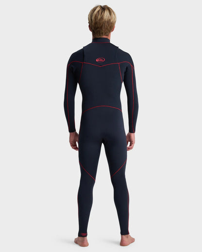 Quiksilver Mens 3/2mm Mercury Chest Zip Steamer Wetsuit - Salsa