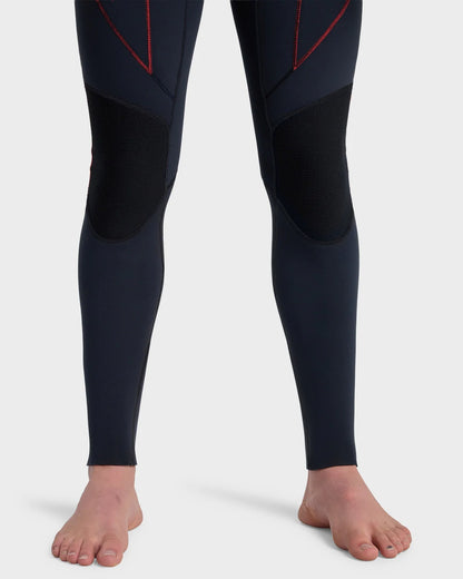 Quiksilver Mens 3/2mm Mercury Chest Zip Steamer Wetsuit - Salsa