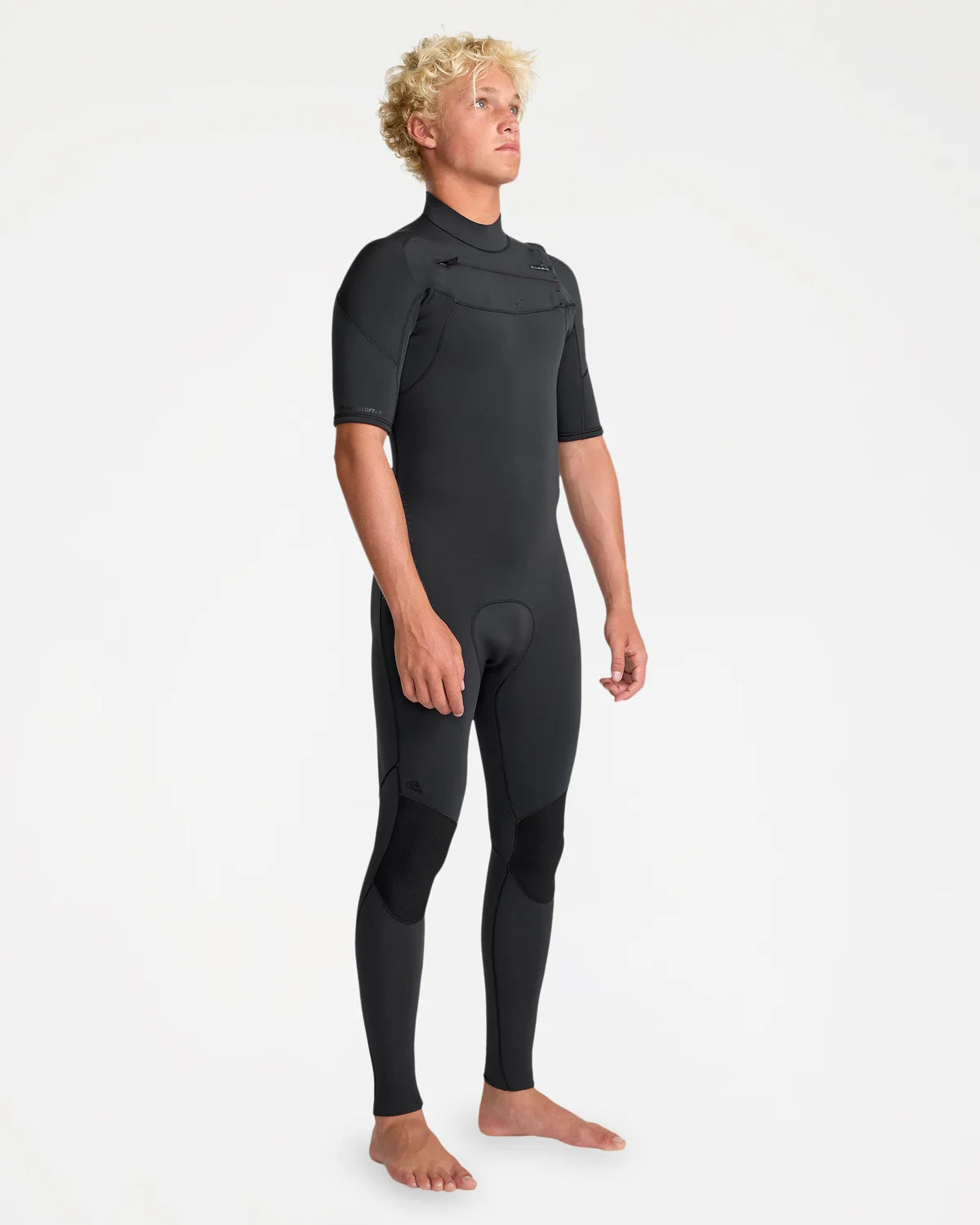 Quiksilver Mens 2/2mm Everyday Sessions Chest Zip Short Sleeve Steamer Wetsuit