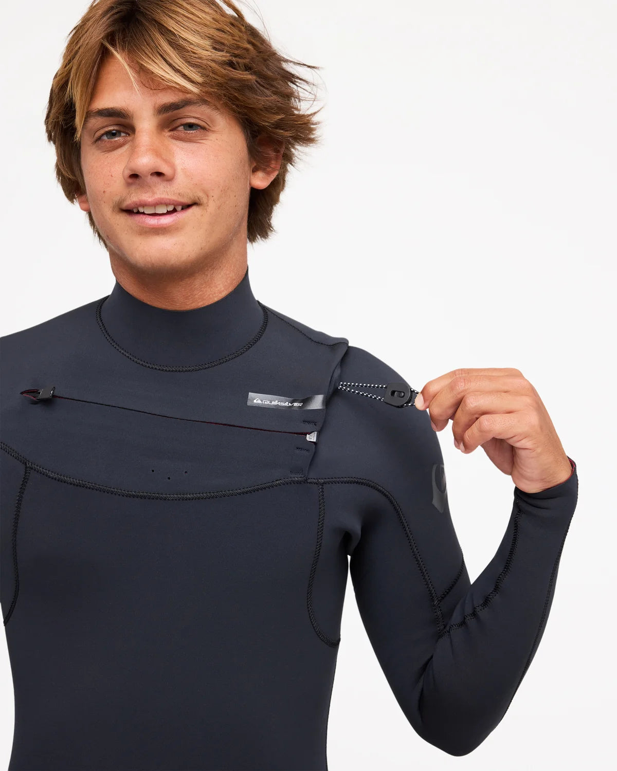 Quiksilver Mens 2mm Everyday Sessions Chest Zip Long Sleeve Springsuit