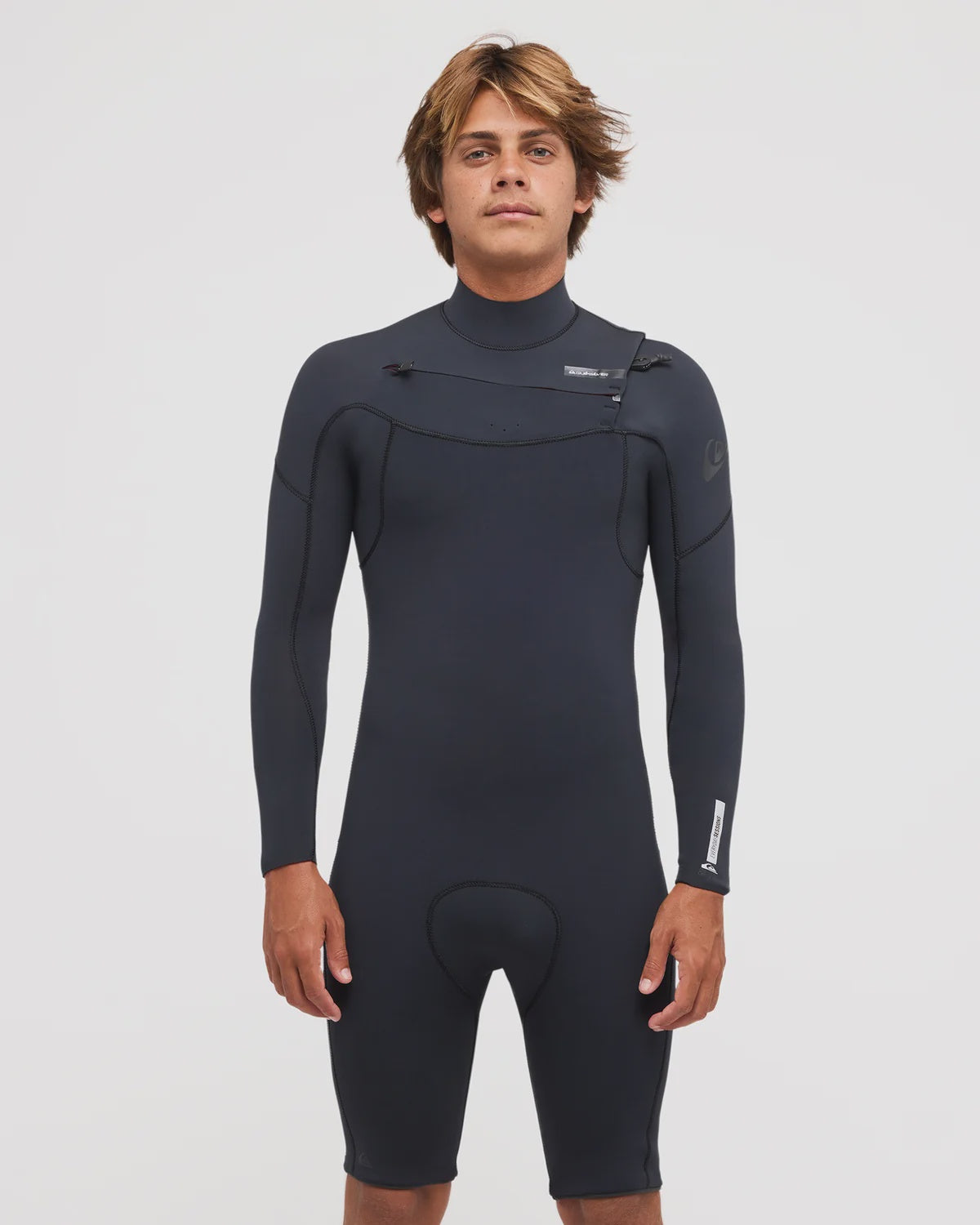 Quiksilver Mens 2mm Everyday Sessions Chest Zip Long Sleeve Springsuit