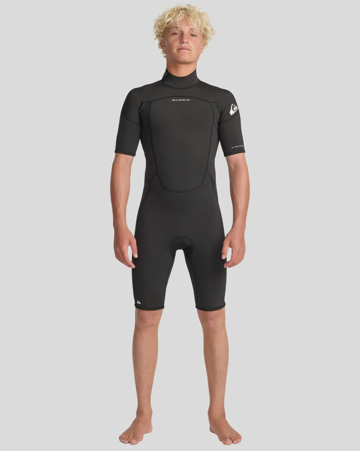 Quiksilver Mens 2/2 Prologue+ Back Zip Springsuit - Black