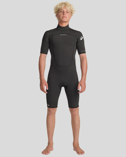 Quiksilver Mens 2/2 Prologue+ Back Zip Springsuit - Black