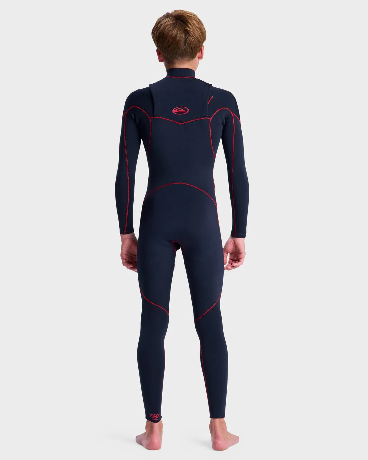 Quiksilver Boys 3/2mm Mercury Chest Zip Wetsuit - Salsa