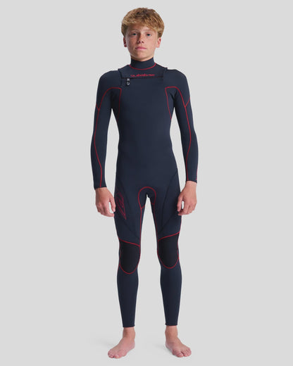 Quiksilver Boys 3/2mm Mercury Chest Zip Wetsuit - Salsa