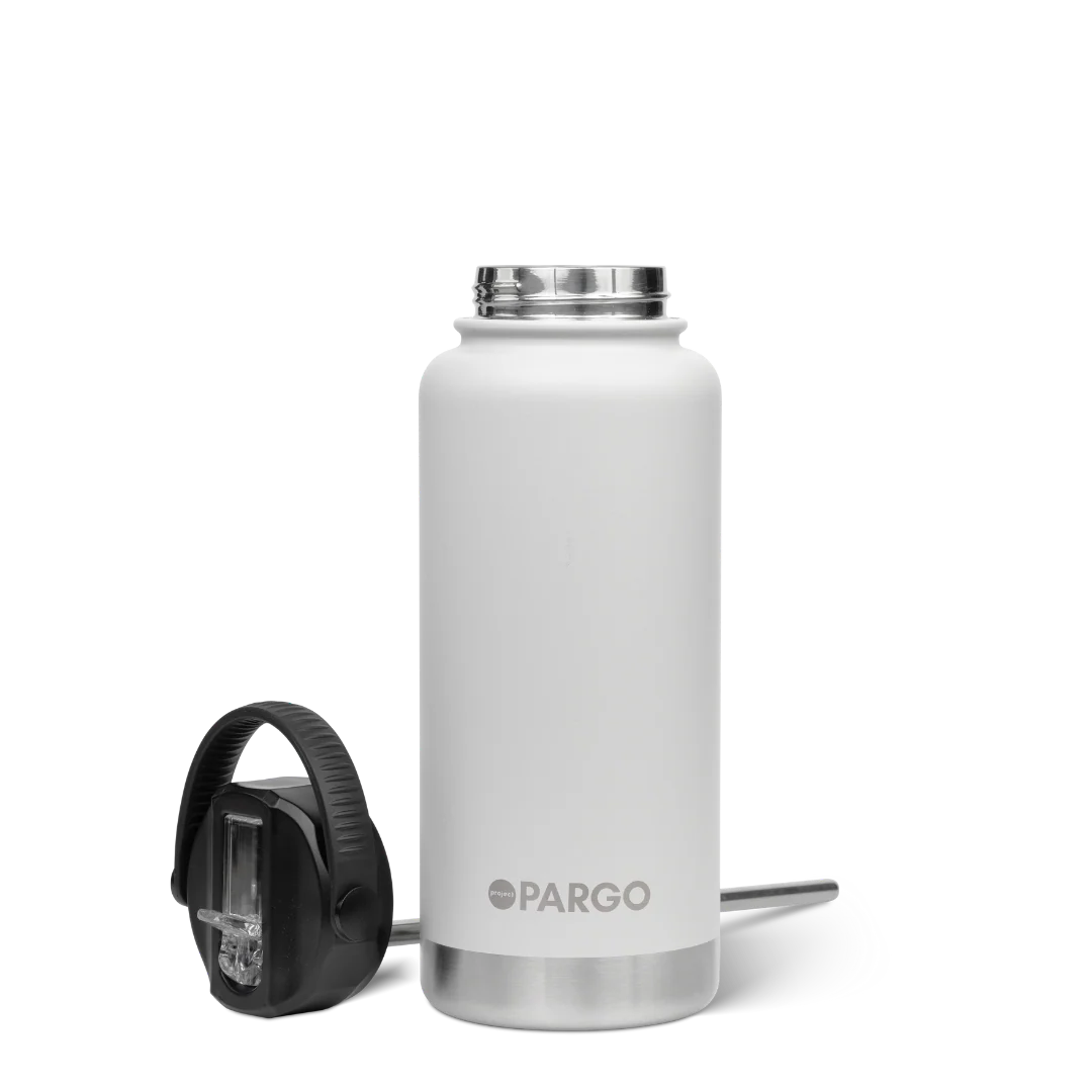 Project Pargo 950mL Insulated Bottle w/ Straw Lid - Bone White