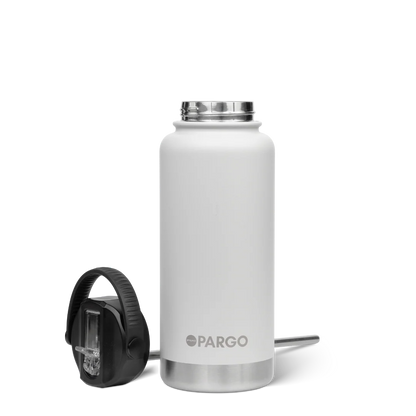 Project Pargo 950mL Insulated Bottle w/ Straw Lid - Bone White