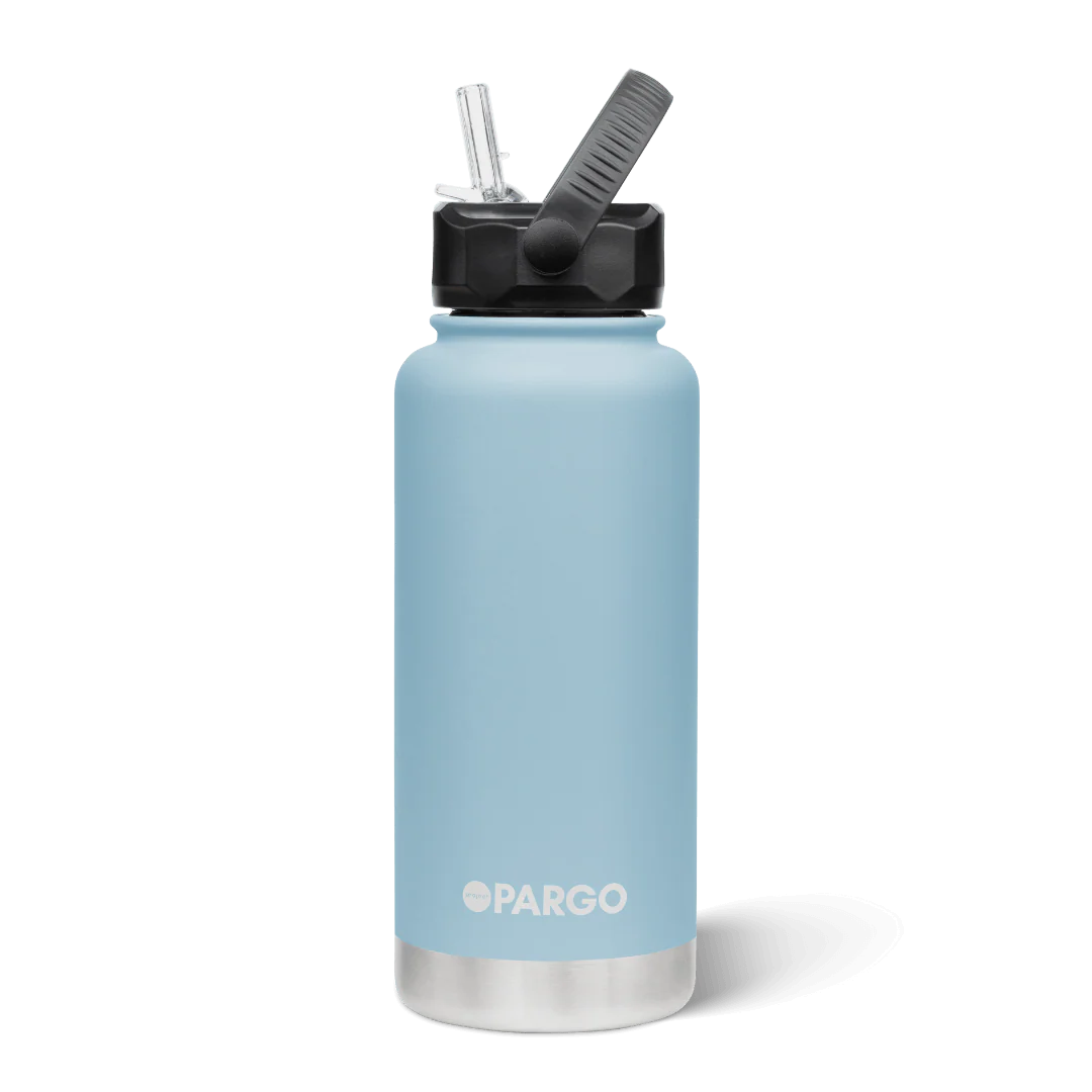 Project Pargo 950mL Insulated Bottle w/ Straw Lid - Bay Blue
