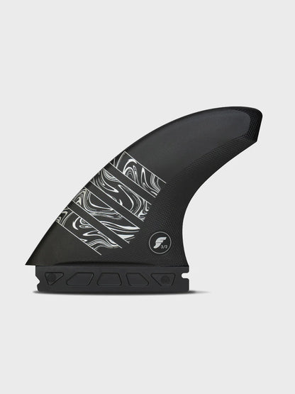 Futures 3/2 Large Alpha Thruster Set - Carbon/Silver