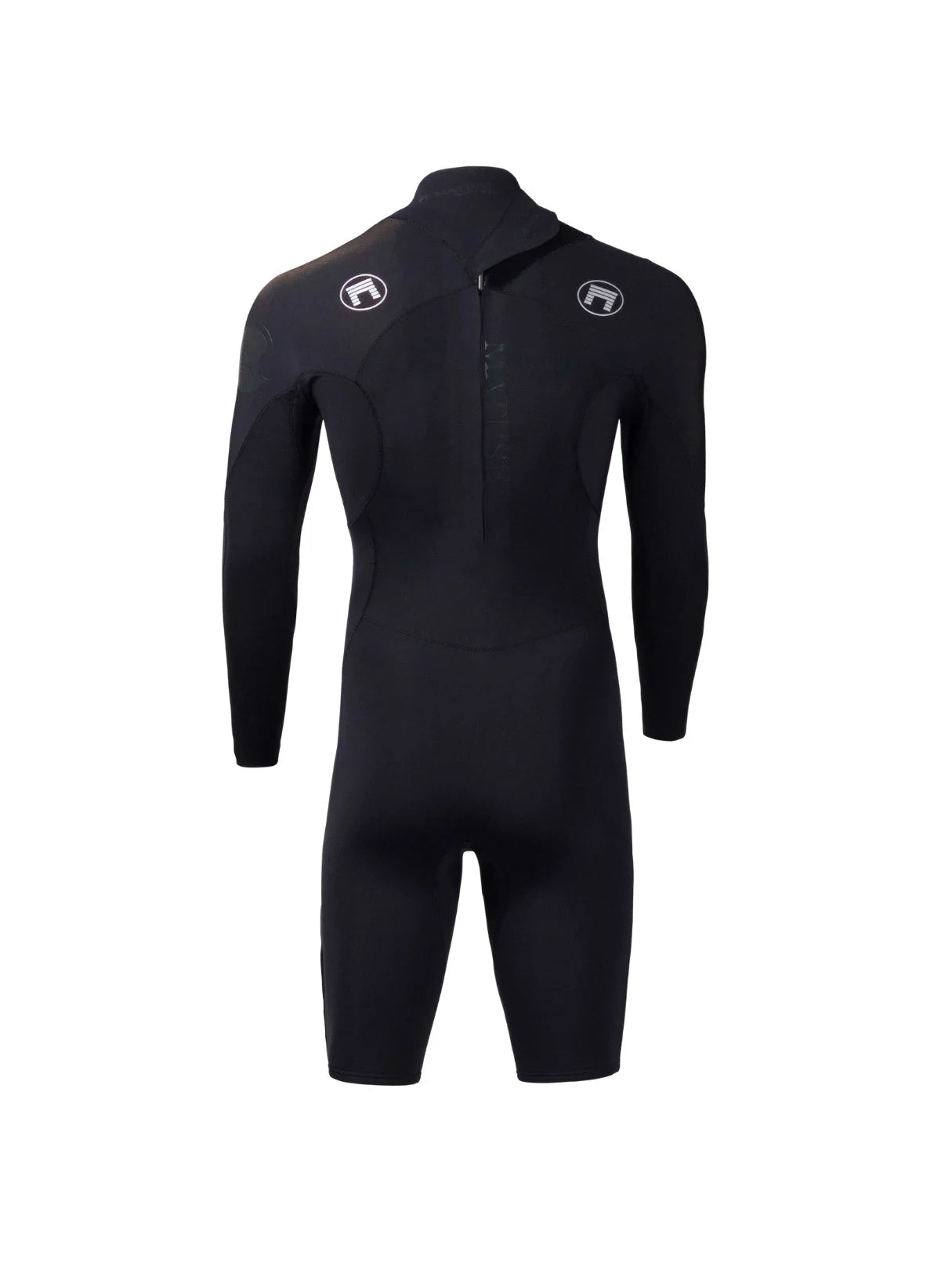 Matuse Tactical 2mm Long Sleeve Back Zip Spring Suit - Black