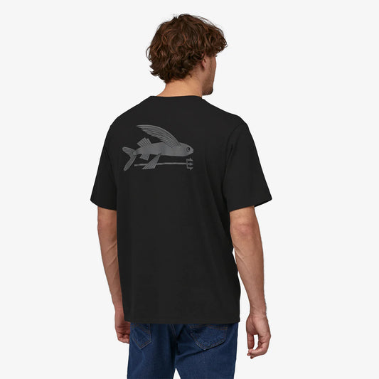 MEN'S FLYING FISH RESPONSIBILI TEE - BLACK