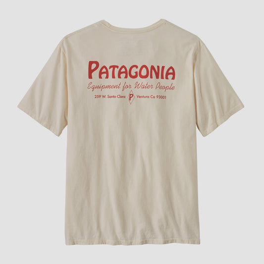 Men's Water People Organic Pocket T-Shirt - Water People Banner: Undyed Natural