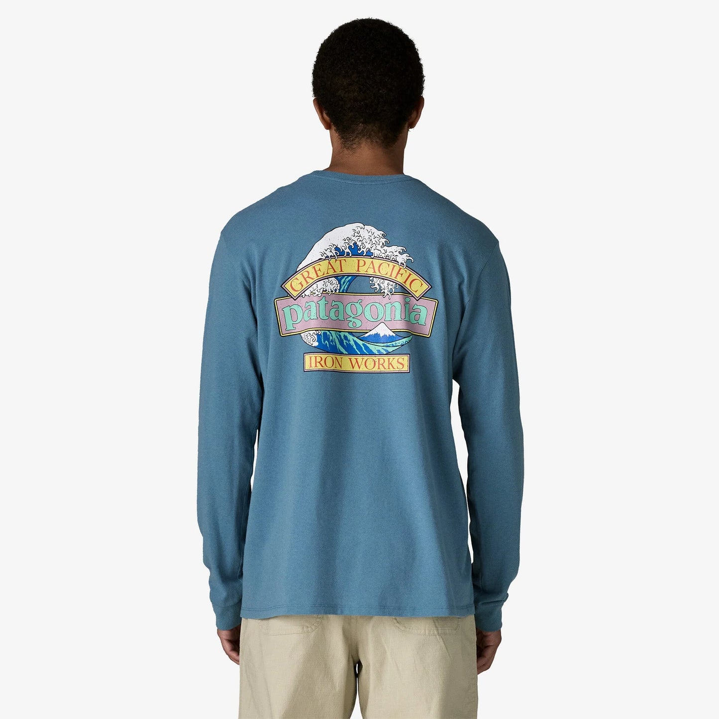 Patagonia Men’s Long-Sleeved Great Waves Responsibili-Tee® - Shore Blue